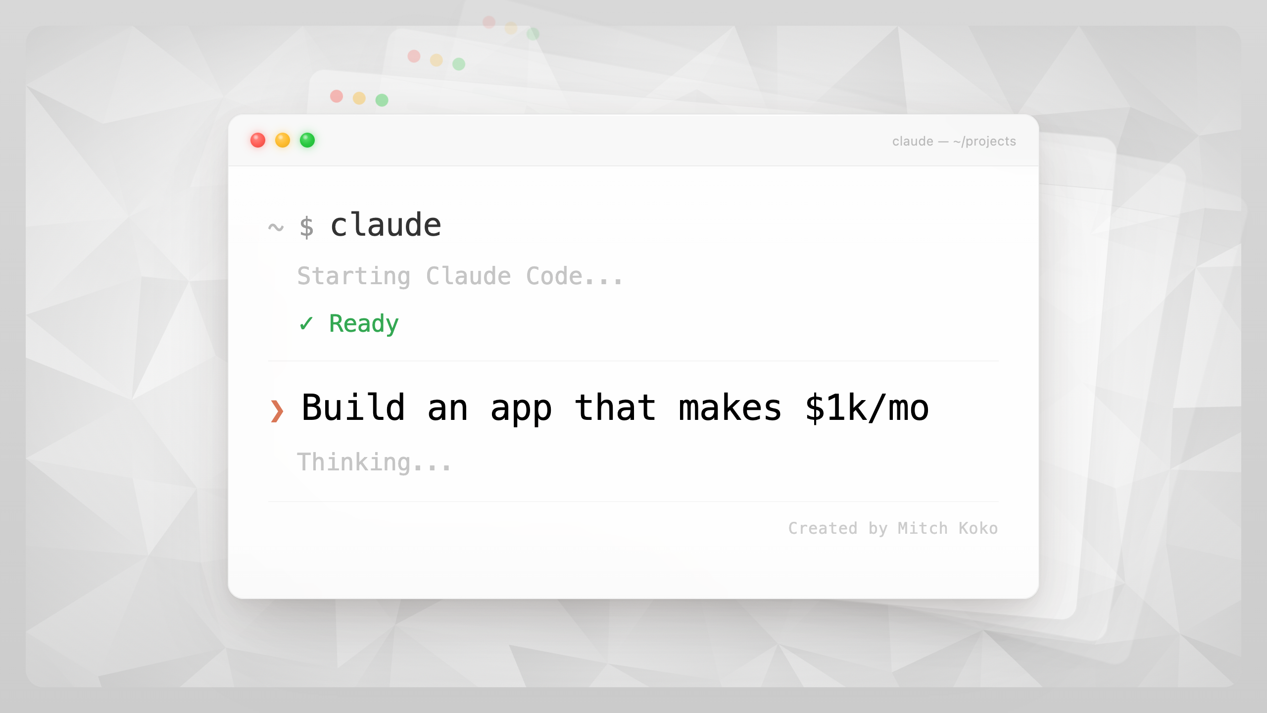 Claude Code terminal
